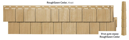 Текстура панелей Nailite RoughSawn Cedar
