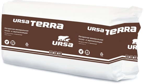Утеплитель URSA TERRA PRO 34 PN 50х610х1000 мм