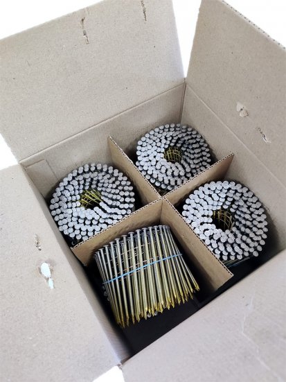 Барабанные гвозди Finka 3,1х90 BK Ring (1600 шт)