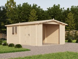 Гараж 21 Комфорт Технониколь МАФ из мини бруса