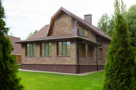 Фасадная плитка Технониколь Hauberk кирпич Оптима Каталонский 1