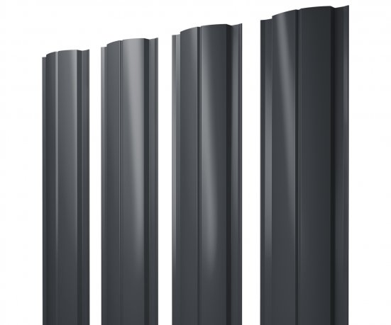 Штакетник Grand Line ​Slim полукруглый Полиэстер 0,5 мм