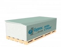 Гипсокартон Gyproc Аква Стронг 1200х15 мм высокопрочный влагостойкий 1
