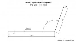 Примыкание 150х250 Стинержи Стальной Кашемир