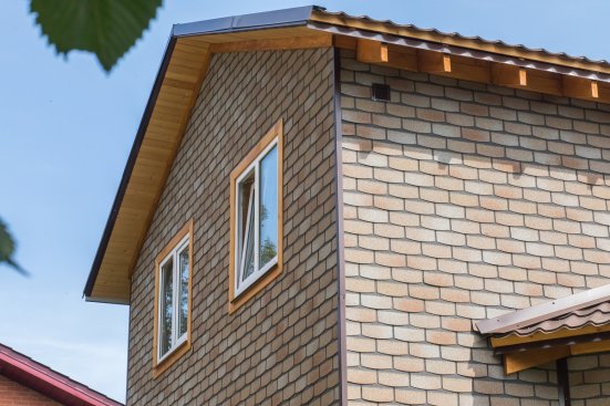 Фасадная плитка Технониколь Hauberk камень Травертин 1