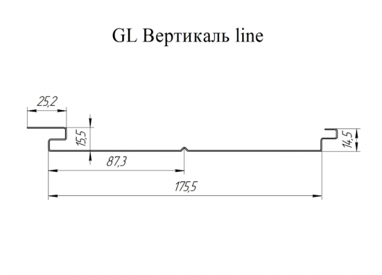 Софит металлический Grand Line Вертикаль Atlas