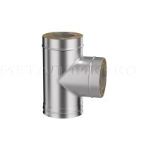 Дымоход Flue line двухконтурный Тройник сэндвич 90 град.