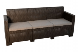 Уличная мебель NEBRASKA SOFA 3 трехместный диван венге