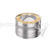 Дымоход Flue line двухконтурный Шибер сэндвич поворотный