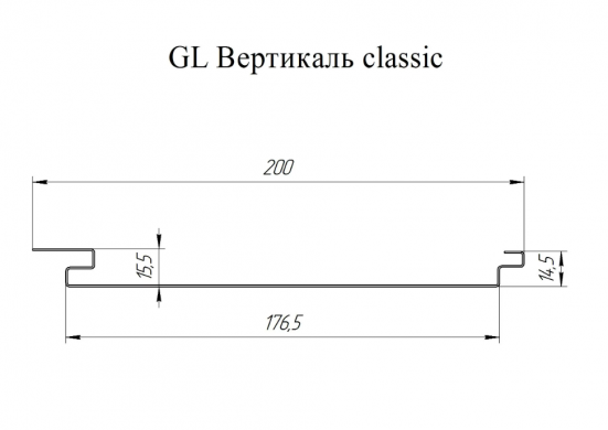 Софит металлический Grand Line Вертикаль PurPro