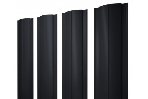 Штакетник Grand Line Slim полукруглый  Полиэстер 0,45 мм