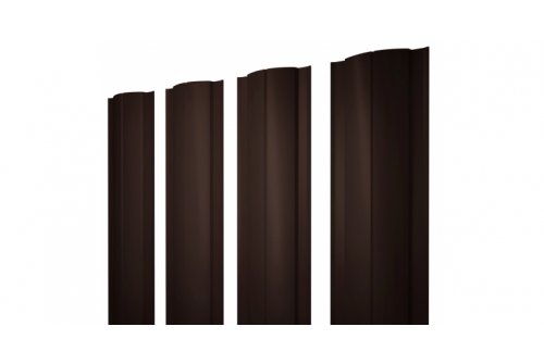 Штакетник Grand Line Slim полукруглый  Полиэстер 0,45 мм
