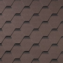 Гибкая черепица Quiet tile Shadow Тёмное дерево