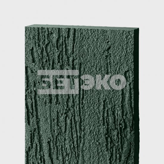 Фиброцементный сайдинг БЕТЭКО Вудрок Короед Темно зеленый 6009