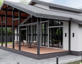 Фасадная плитка Технониколь Hauberk Цокольный кирпич Фламандский 1
