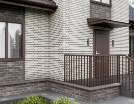 Фасадная плитка Технониколь Hauberk Цокольный кирпич Перуанский  1