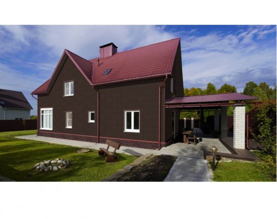 Фасадные панели Grand Line Клинкерный Кирпич Design шоколадный со швом