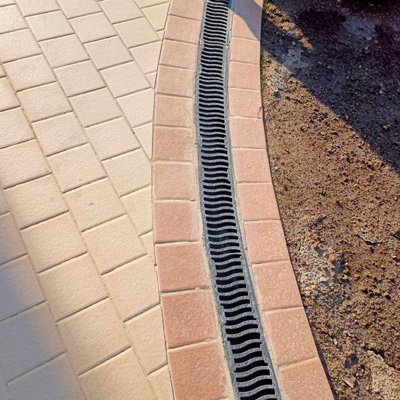 Лоток Steelot пластиковый SteePlain DN100 H100 с решеткой пластиковой