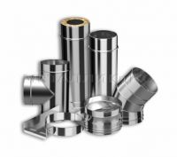 Комплект дымохода Flue Line нерж. модульный угловой 5 м.