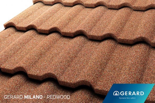 Композитная черепица Gerard Milano Redwood